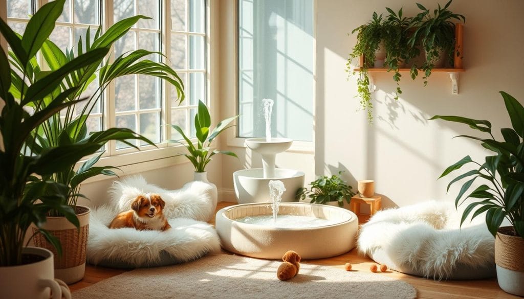 serene pet atmosphere